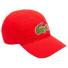 Lacoste Men's Red Big Croc Gabardine Cap