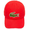 Lacoste Men's Red Big Croc Gabardine Cap