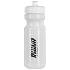QNCH White ACCONA 24 oz. PET Sports Bottle with Push/Pull Lid
