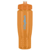 QNCH Orange SAHARA 28 oz. Eco-Polyclear Sports Bottle with Push/Pull Lid