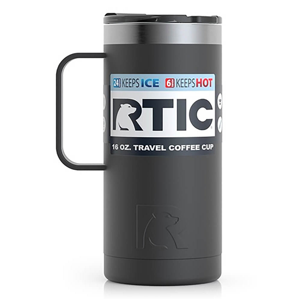 RTIC Black 16oz Travel Coffee Cup