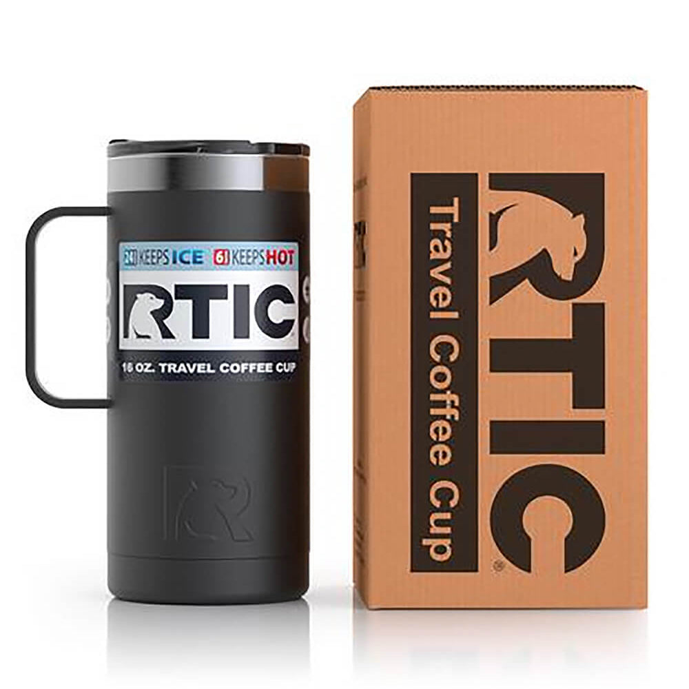 RTIC Black 16oz Travel Coffee Cup