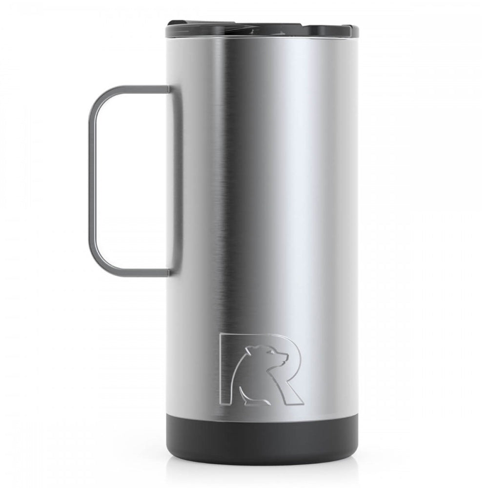 RTIC Silver 16oz Travel Coffee Cup