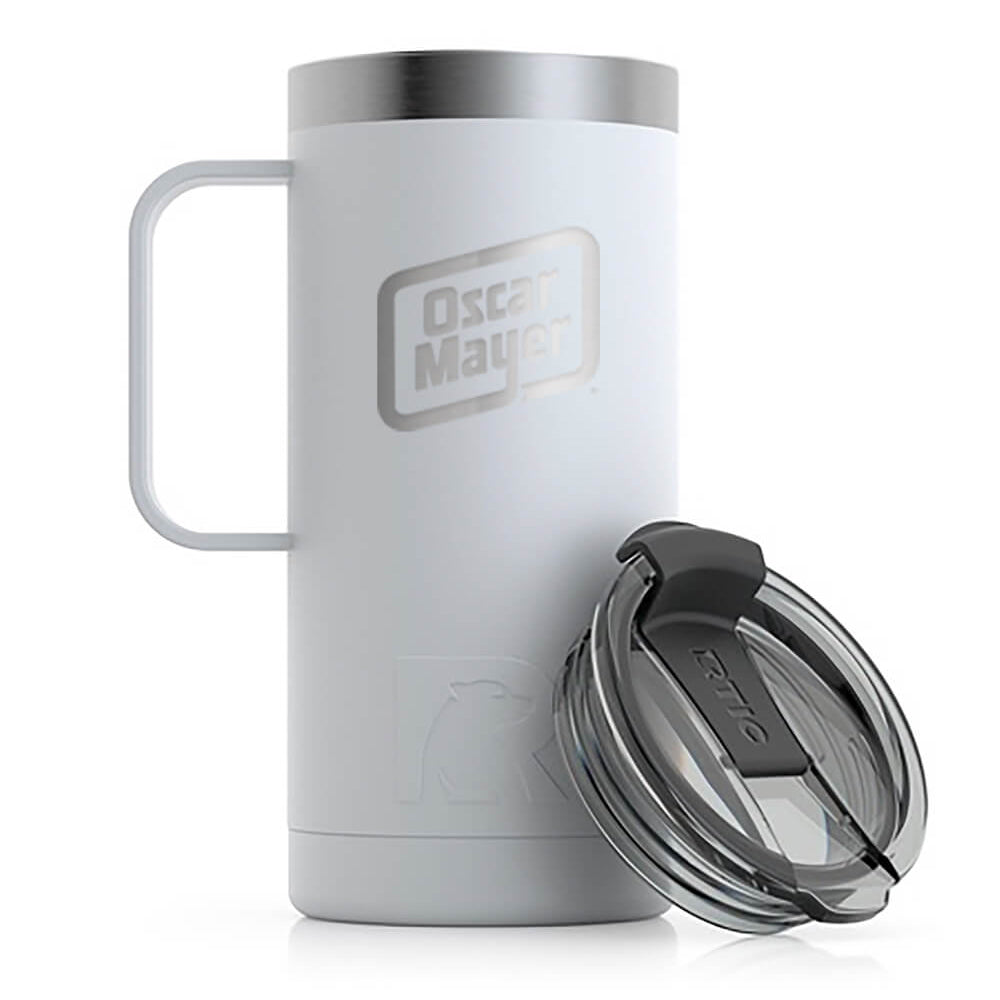 RTIC White 16oz Travel Coffee Cup