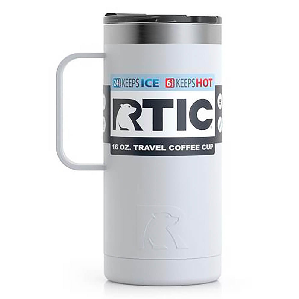 RTIC White 16oz Travel Coffee Cup