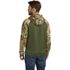 Russell Outdoors Men's Olive Drab Green/ Realtree Edge Realtree Performance Colorblock Pullover Hoodie