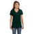 Hanes Women's Deep Forest 4.5 oz. 100% Ringspun Cotton nano-T V-Neck T-Shirt