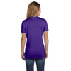 Hanes Women's Purple 4.5 oz. 100% Ringspun Cotton nano-T V-Neck T-Shirt