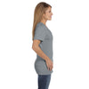 Hanes Women's Vintage Grey 4.5 oz. 100% Ringspun Cotton nano-T V-Neck T-Shirt