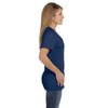 Hanes Women's Vintage Navy 4.5 oz. 100% Ringspun Cotton nano-T V-Neck T-Shirt
