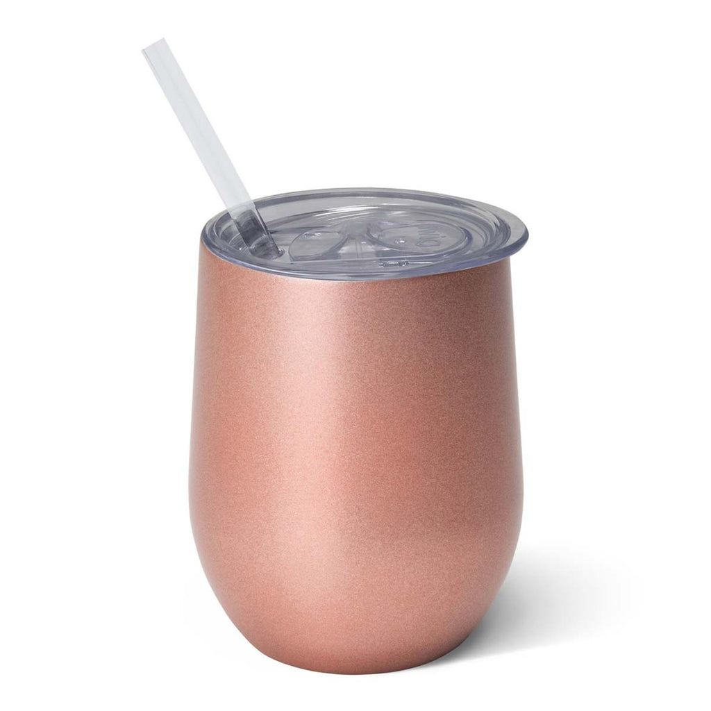 Swig Rose Gold 12 oz Stemless Wine Cup