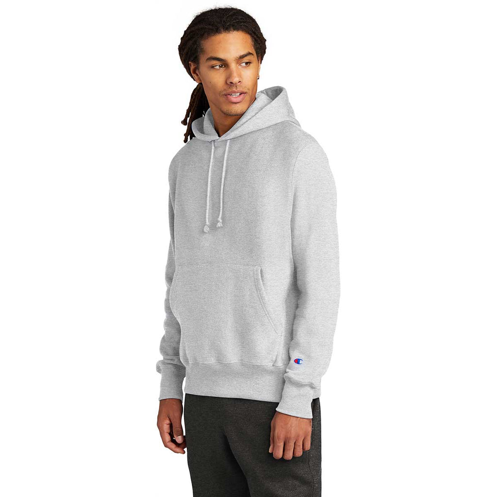 Men's Ash Reverse Weave Hooded Sweatshirt
