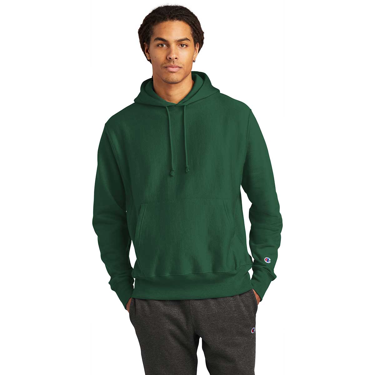Champion Men's Green Reverse Sweatshirt