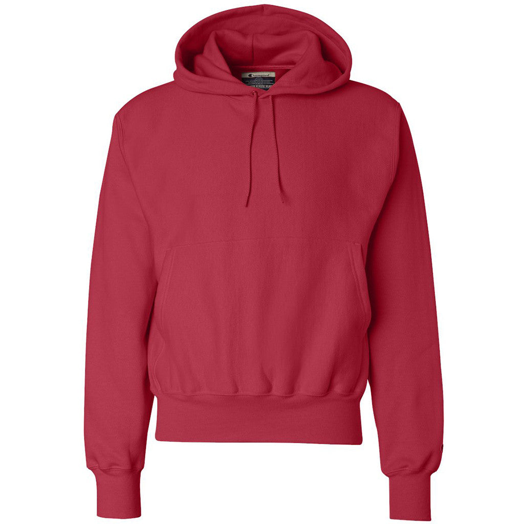 Champion Men's Scarlet Reverse Weave 12-Ounce Pullover Hood