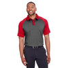 Spyder Men's Black Heather/Red Peak Polo