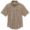 Carhartt Men's Tall Dark Tan Chambray Fort Solid S/S Shirt