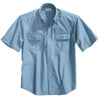 Carhartt Men's Tall Denim Blue Chambray Fort Solid S/S Shirt