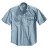Carhartt Men's Tall Blue Chambray Fort Solid S/S Shirt