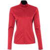 Champion Women's Scarlet/Black Performance 5.4-Ounce Colorblock Full-Zip Jacket