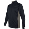 Champion Men's Navy/Stone Grey Performance 5.4-Ounce Colorblock Full-Zip Jacket