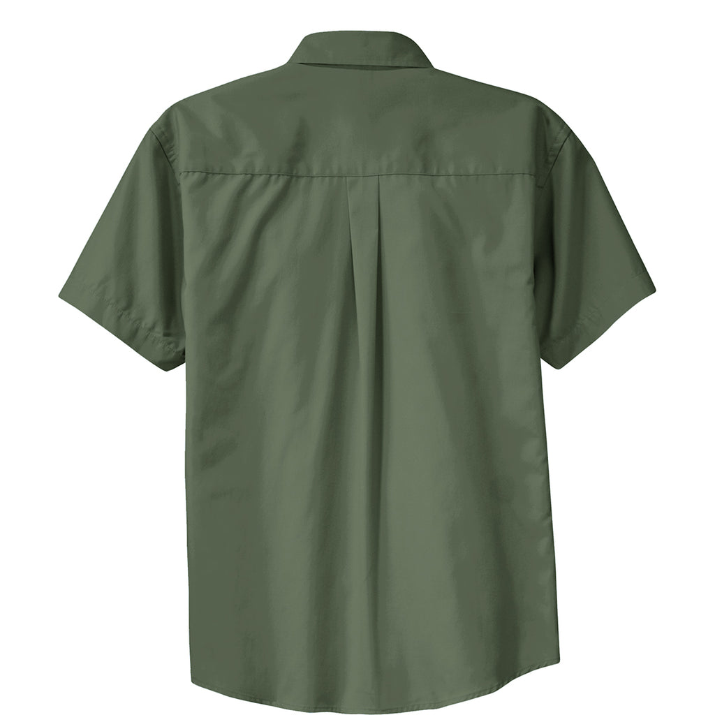 Port Authority Men's Clover Green Short Sleeve Easy Care Shirt