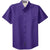 Port Authority Men's Purple/Light Stone Tall Short Sleeve Easy Care Shirt