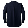 Port Authority Men's Navy Long Sleeve Easy Care, Soil Resistant Shirt