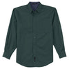 Port Authority Men's Dark Green/Navy Tall Long Sleeve Easy Care Shirt