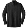 Port Authority Men's Black L/S Value Poplin Shirt