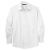 Port Authority Men's White Tall Long Sleeve Non-Iron Twill Shirt