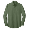 Port Authority Men's Dark Cactus Green Crosshatch Easy Care Shirt