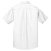 Port Authority Men's White Stain-Resistant Short Sleeve Twill Shirt