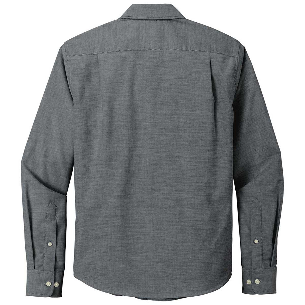 Port Authority Men's Black Untucked Fit SuperPro Oxford Shirt