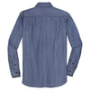 Port Authority Men's Light Indigo Patch Pockets Denim Shirt