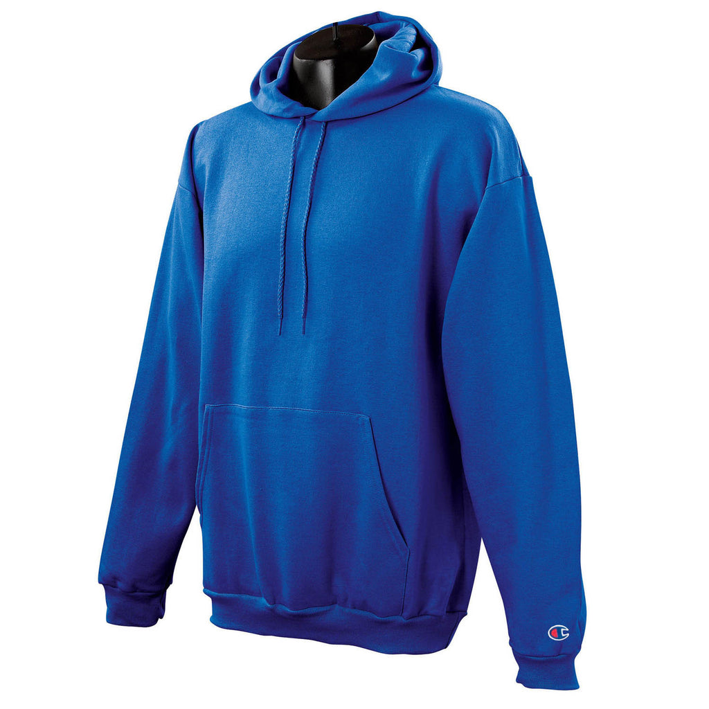 Logo-Embroidered Champion Sweatshirts Custom Royal Blue Men\'s Hoodie 