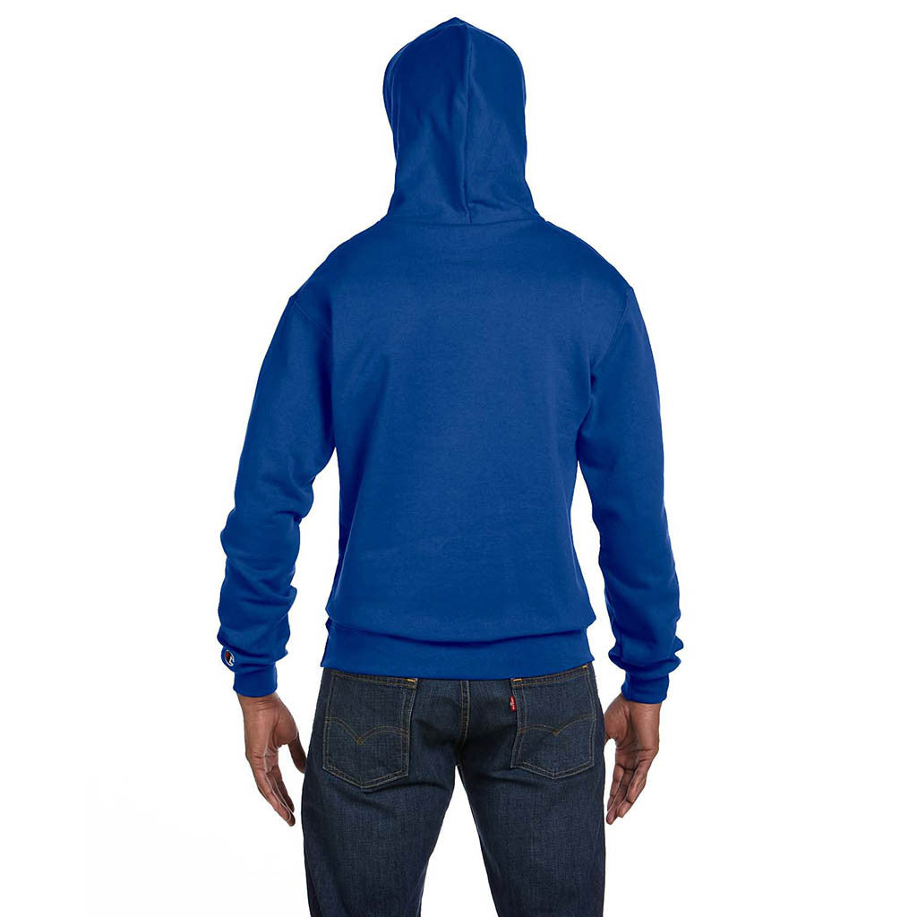 Logo-Embroidered Champion Men's Royal Blue Hoodie | Custom Sweatshirts