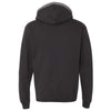 Champion Men's Black/Charcoal Heather Double Dry Eco Colorblocked Hooded Sweatshirt