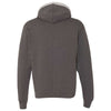 Champion Men's Charcoal Heather/Light Steel Double Dry Eco Colorblock Hooded Sweatshirt