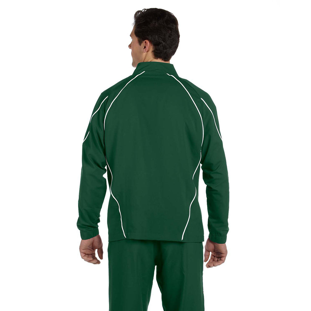 Russell Athletic Men's Dark Green/White Team Prestige Full-Zip Jacket