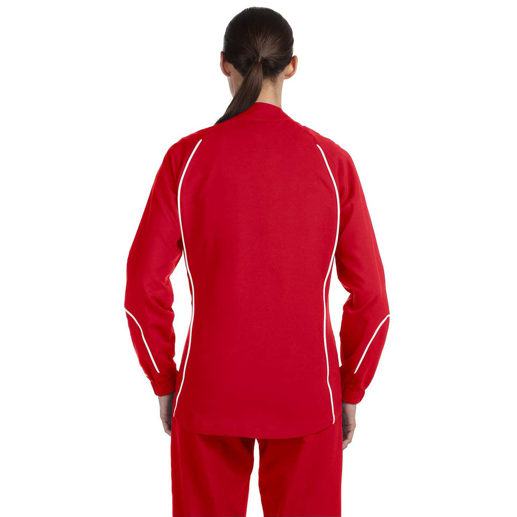 Russell Athletic Women's True Red/White Team Prestige Full-Zip Jacket