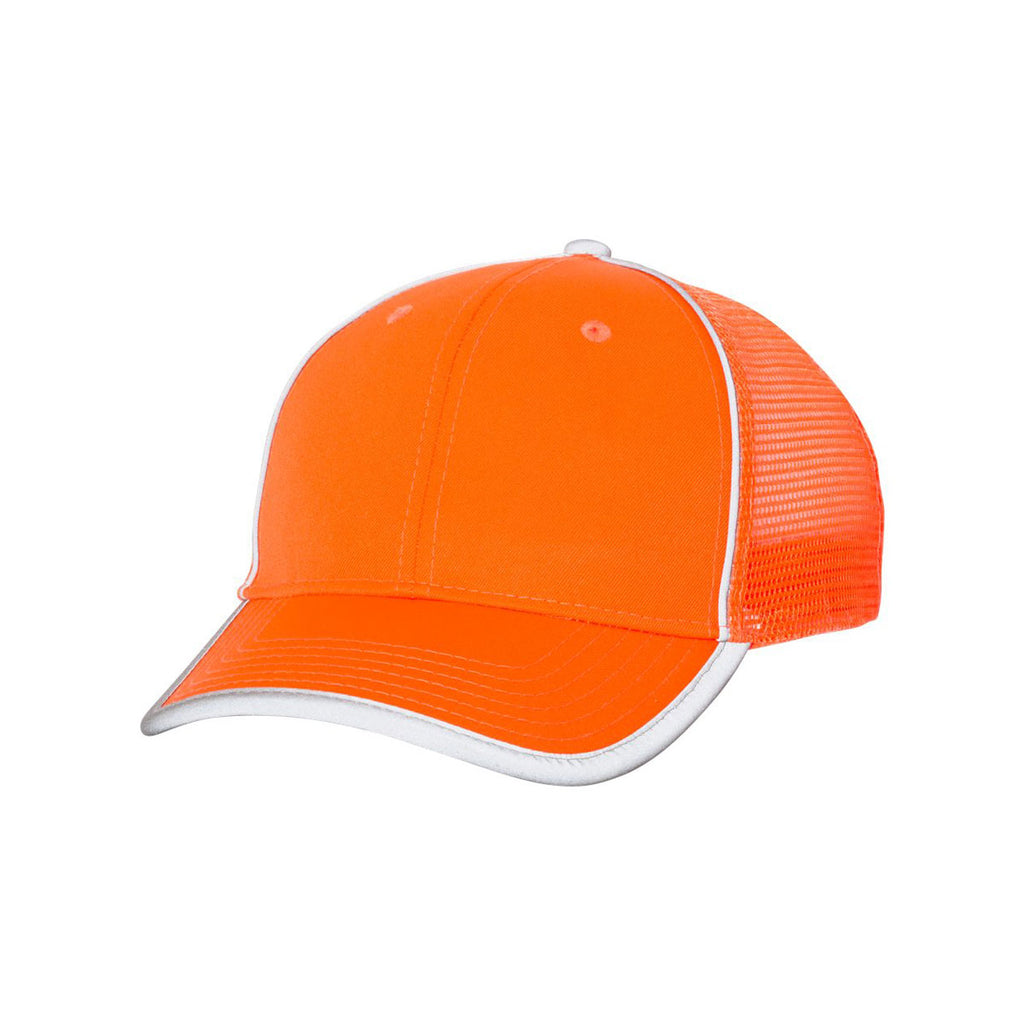 Outdoor Cap Safety Orange Safety Mesh Back Cap