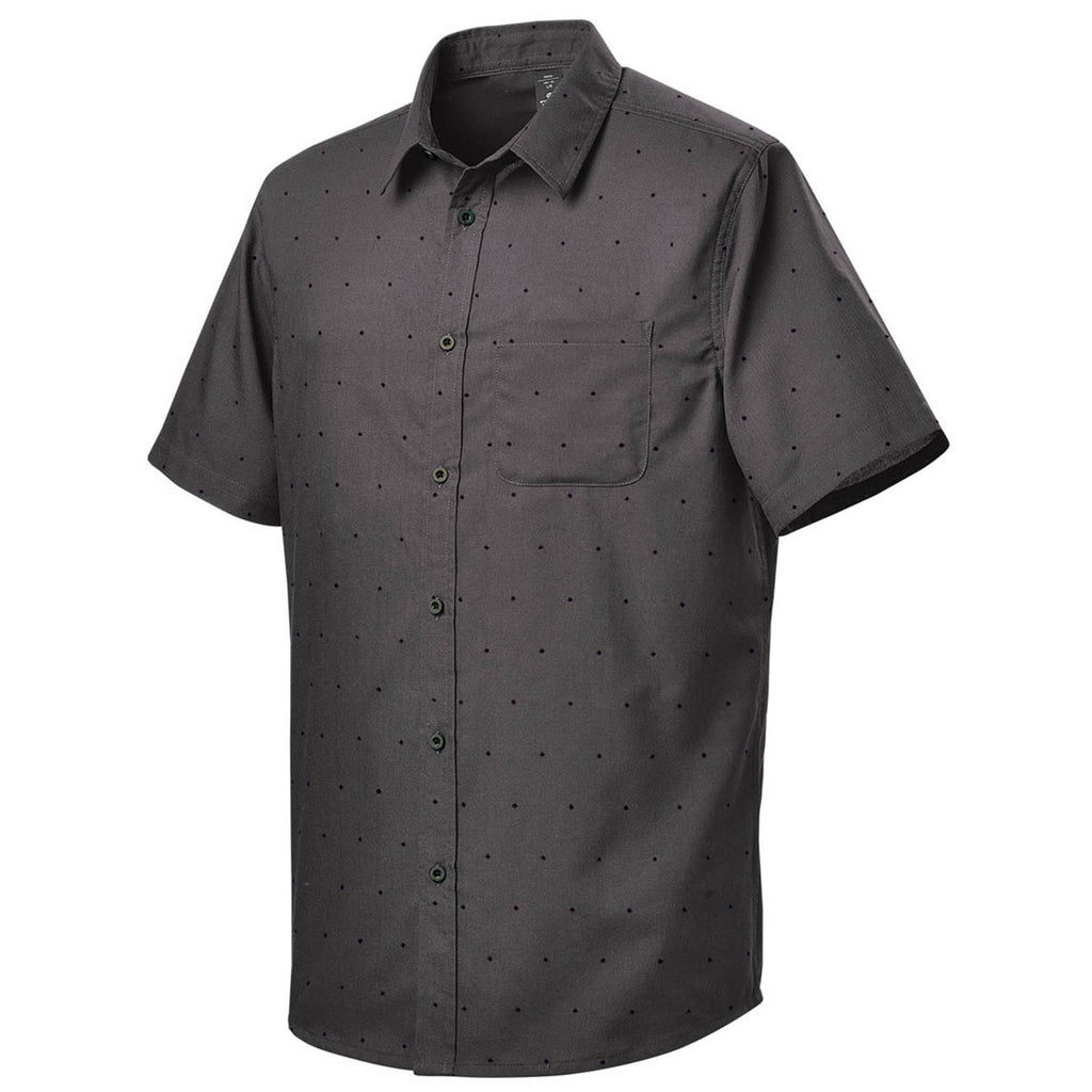 Stormtech Men's Carbon/Black Molokai Short Sleeve Shirt