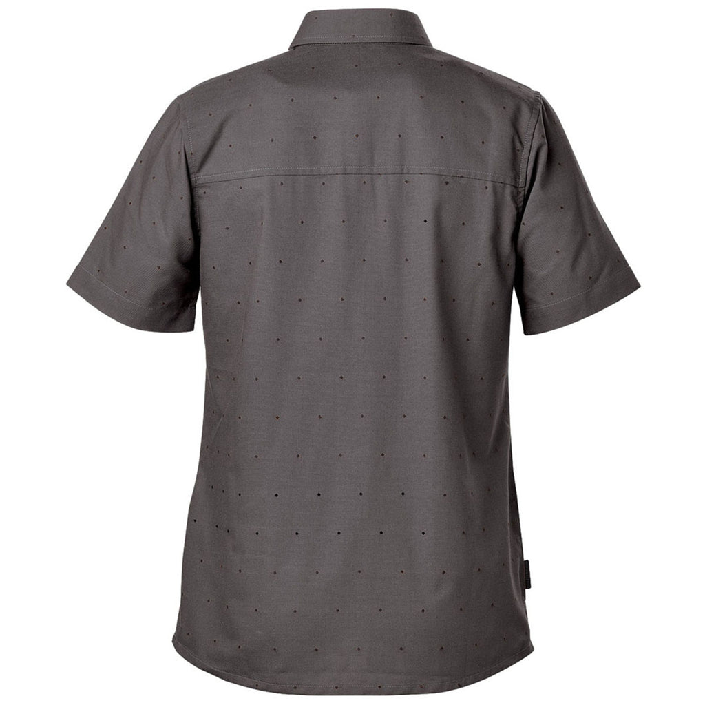 Stormtech Women's Carbon/Black Molokai Short Sleeve Shirt
