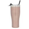 Simple Modern Rose Gold Slim Cruiser Tumbler with Flip Lid and Straw - 32oz