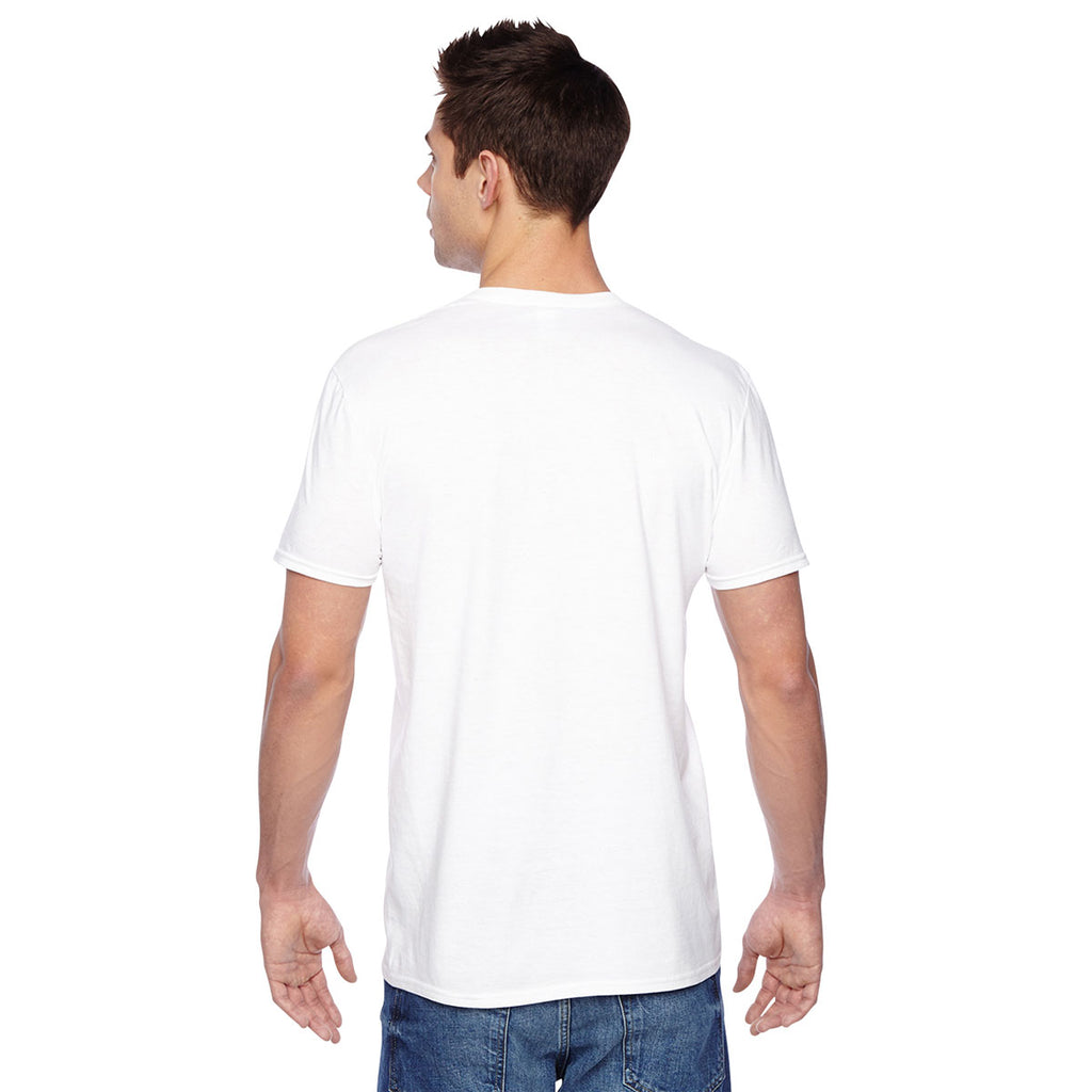 Fruit of the Loom Men's White 4.7 oz. Sofspun Jersey Crew T-Shirt