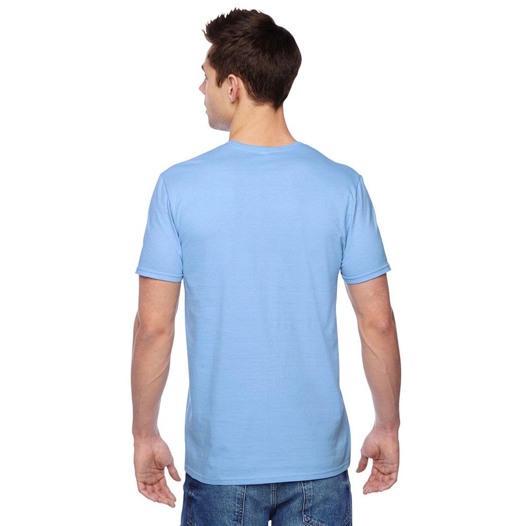Fruit of the Loom Men's Light Blue 4.7 oz. Sofspun Jersey Crew T-Shirt