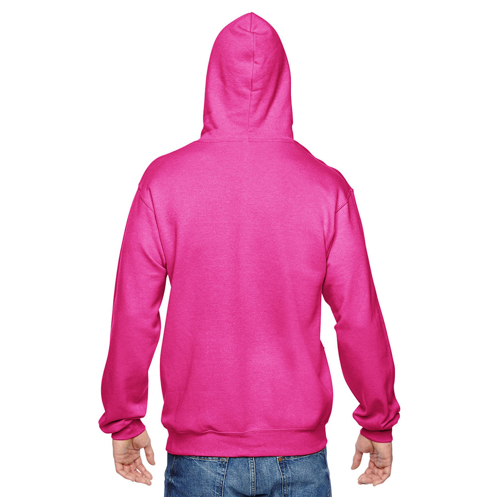 Fruit of the Loom Men's Cyber Pink 7.2 oz. SofSpun Hooded Sweatshirt
