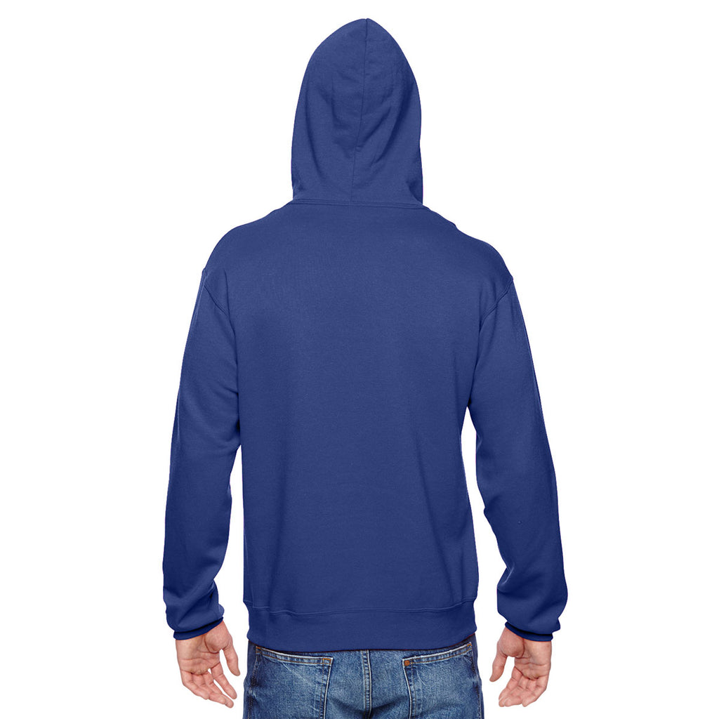 Fruit of the Loom Men's Admiral Blue 7.2 oz. SofSpun Hooded Sweatshirt