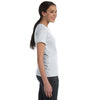 Hanes Women's Ash 4.5 oz. 100% Ringspun Cotton nano-T T-Shirt