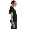 Hanes Women's Deep Forest 4.5 oz. 100% Ringspun Cotton nano-T T-Shirt